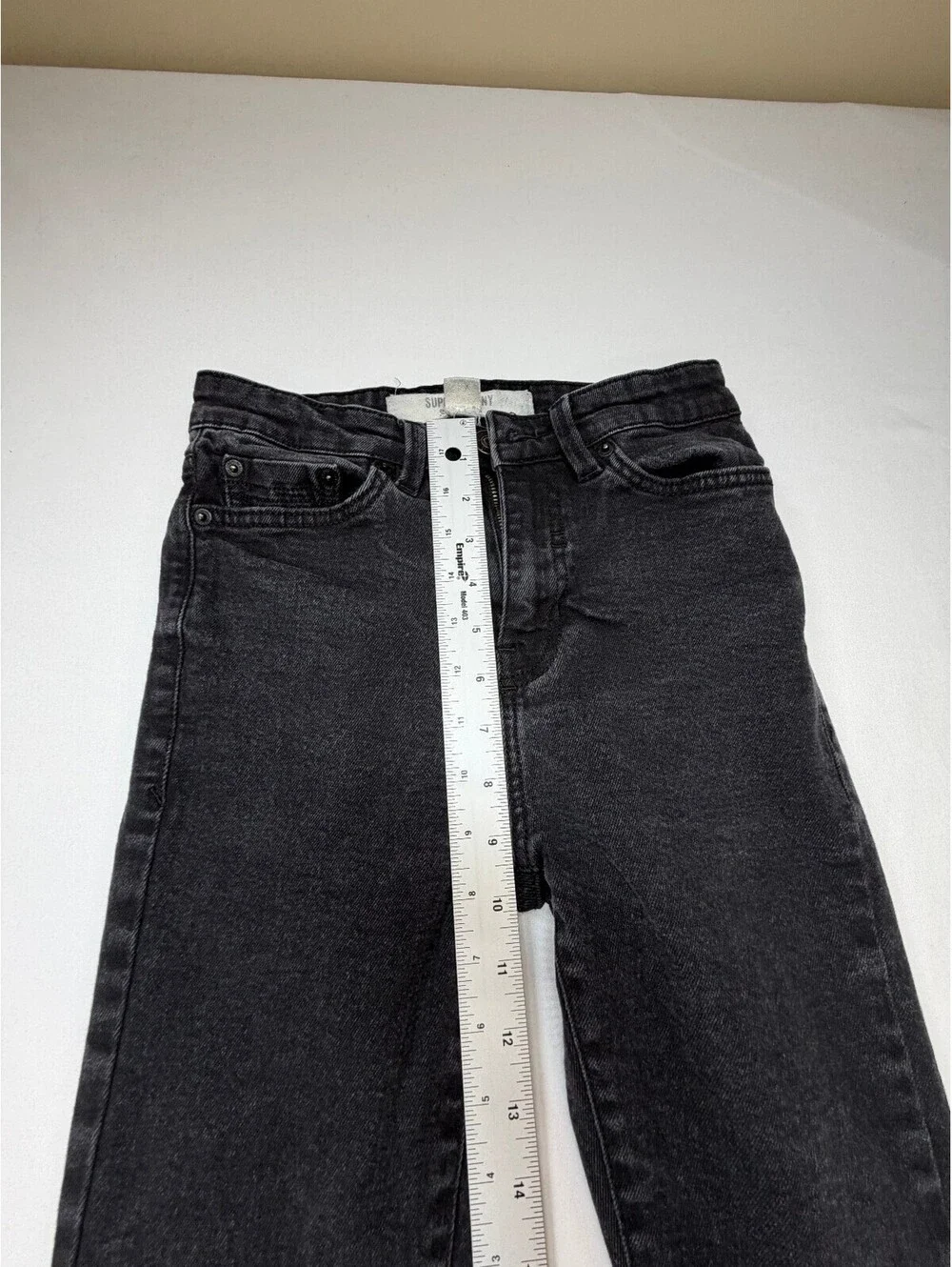 New Look Mens Super Skinny Jeans Stretch Zip Fly Slim Fit Low Rise Size 28 Black